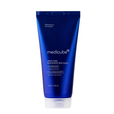 Маска для лица Medicube Zero Pore Blackhead Mud Mask глиняная очищающая от чёрных точек и пор, 100 г