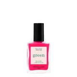 Лак для ногтей Manucurist Green Neon Pink неоновый розовый, веганская формула, 15 мл — фото 1