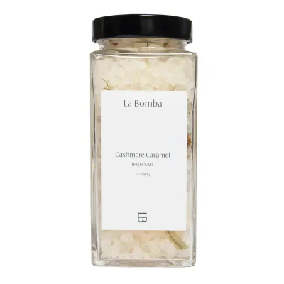 Соль для ванны La Bomba Cashmere Caramel расслабляющая с ванилью и липой 680 г