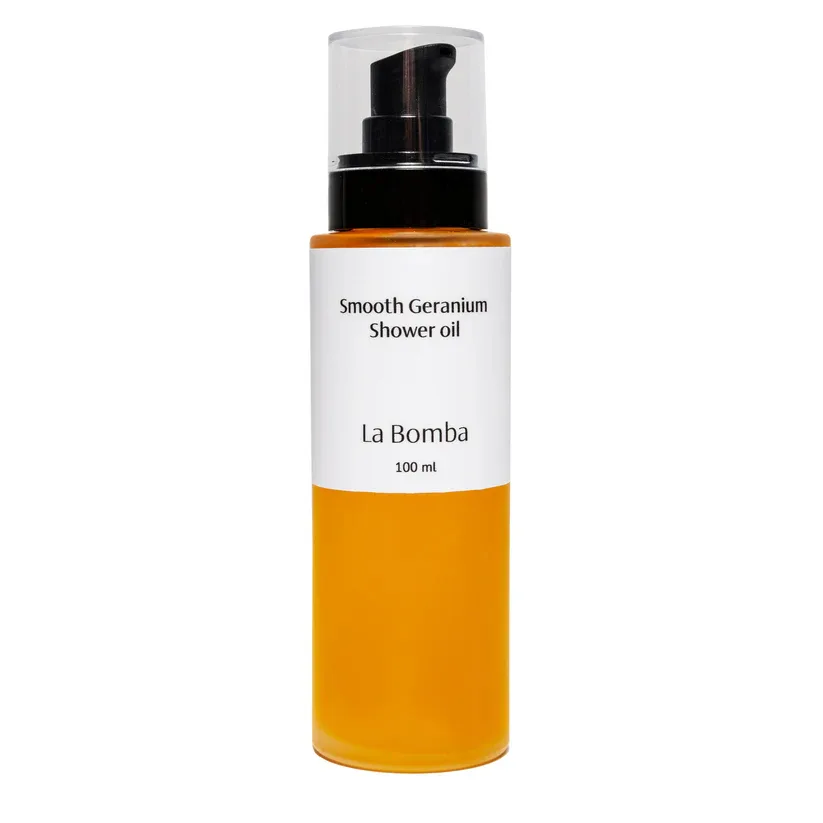 Масло для душа La Bomba Smooth Geranium увлажняющее с ароматом герани 100 мл