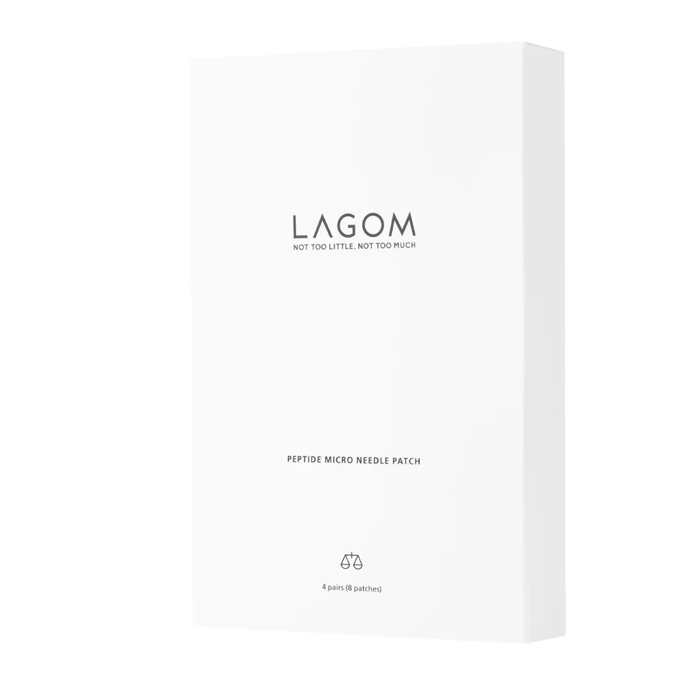 Патчи для лица Lagom Peptide Micro Needle Patch микроигольные с пептидами, от морщин, под глаза, 8 шт