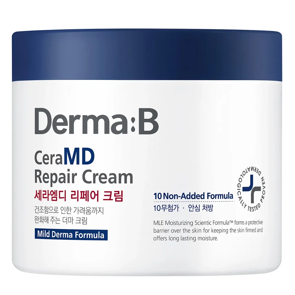 Крем для тела Derma:B CeraMD Repair Cream с церамидами, для сухой и чувствительной кожи, 430 мл