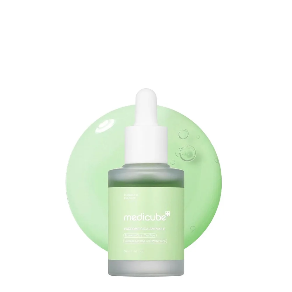 Сыворотка для лица Medicube Exosome Cica Ampoule успокаивающая ампула с центеллой, для чувствительной кожи, 30 мл