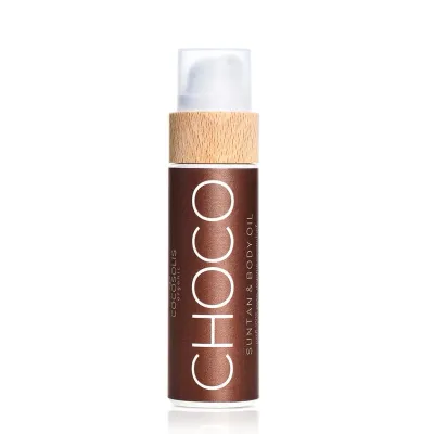 Масло для загара COCOSOLIS Choco Suntan & Body Oil органическое, аромат шоколада, большой флакон 200 мл