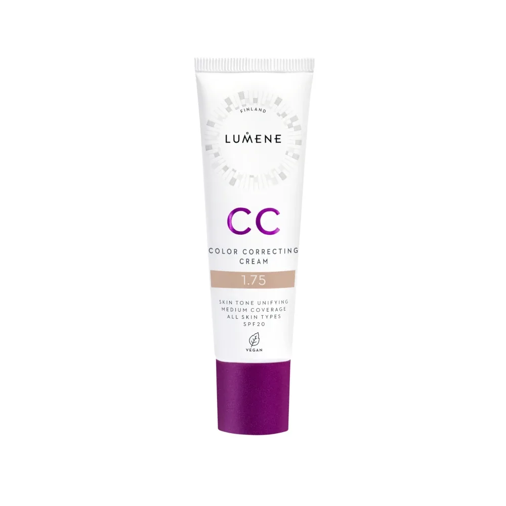 CC-крем Lumene корректирующий тональный SPF 20, матовый стойкий финиш, оттенок 1.75, 30 мл