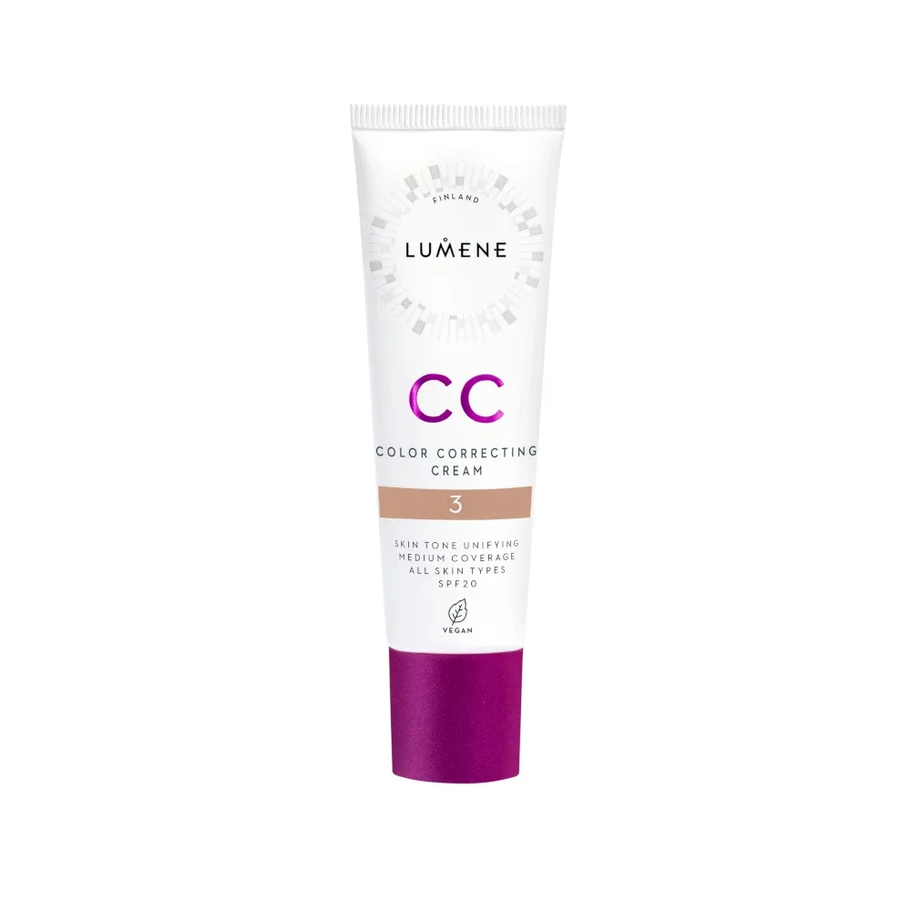 CC-крем Lumene корректирующий тональный SPF 20, матовый стойкий финиш, оттенок 3, 30 мл