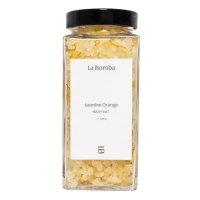 Соль для ванны La Bomba Jasmine Orange ароматерапевтическая, с цветками календулы, жасмин и апельсин, 680 г