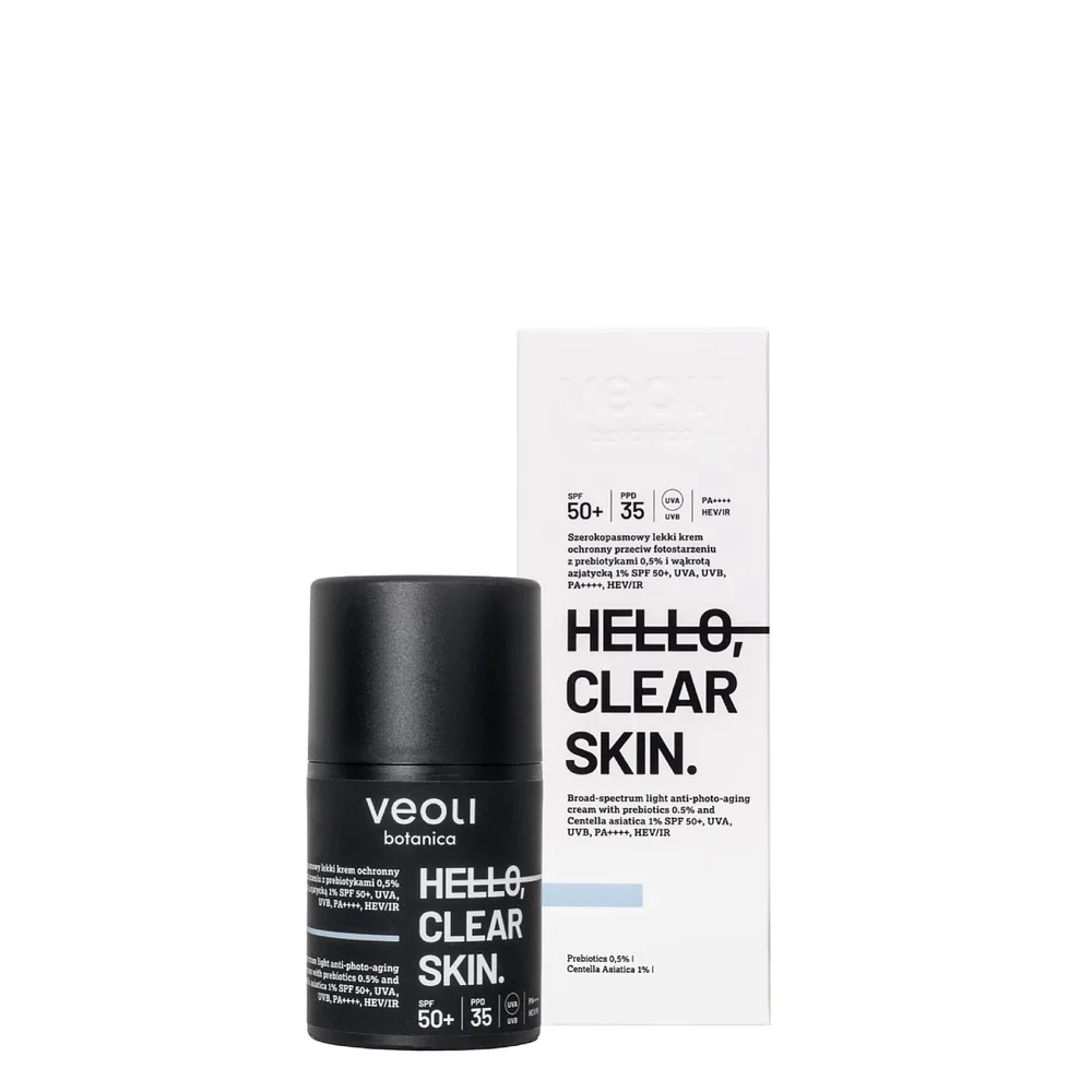 Крем для лица Veoli Botanica HELLO CLEAR SKIN SPF50+ для проблемной кожи 50 мл