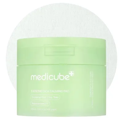 Пэды для лица Medicube Exosome Cica Calming Pad успокаивающие с центеллой и ниацинамидом, 100 шт