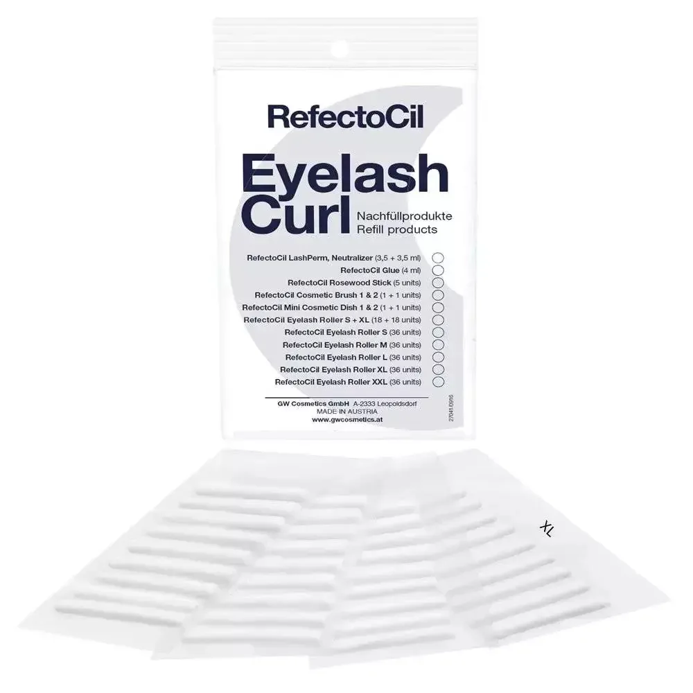 Валики для завивки ресниц RefectoCil Eyelash Roller XL сменные, для ламинирования, 36 шт