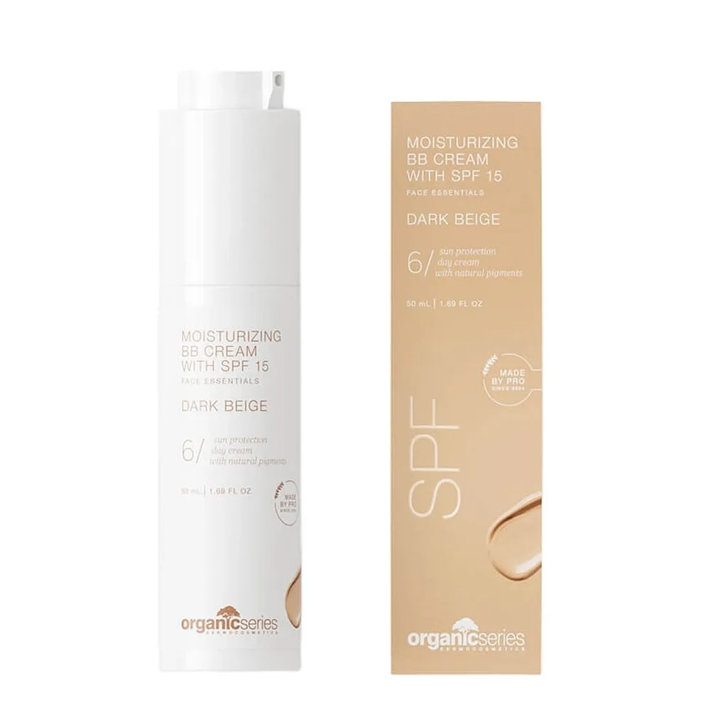 BB-крем для лица Organic Series Moisturizing минеральный SPF 15 с ферментом бамбука, оттенок Dark beige, 50 мл