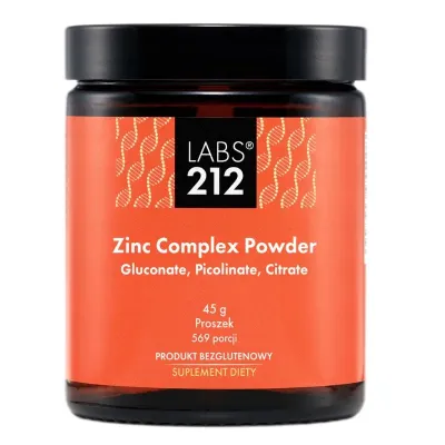 Добавка к пище Labs212 Zinc Complex Powder цинк в порошке, комплекс из трёх форм, 45 г