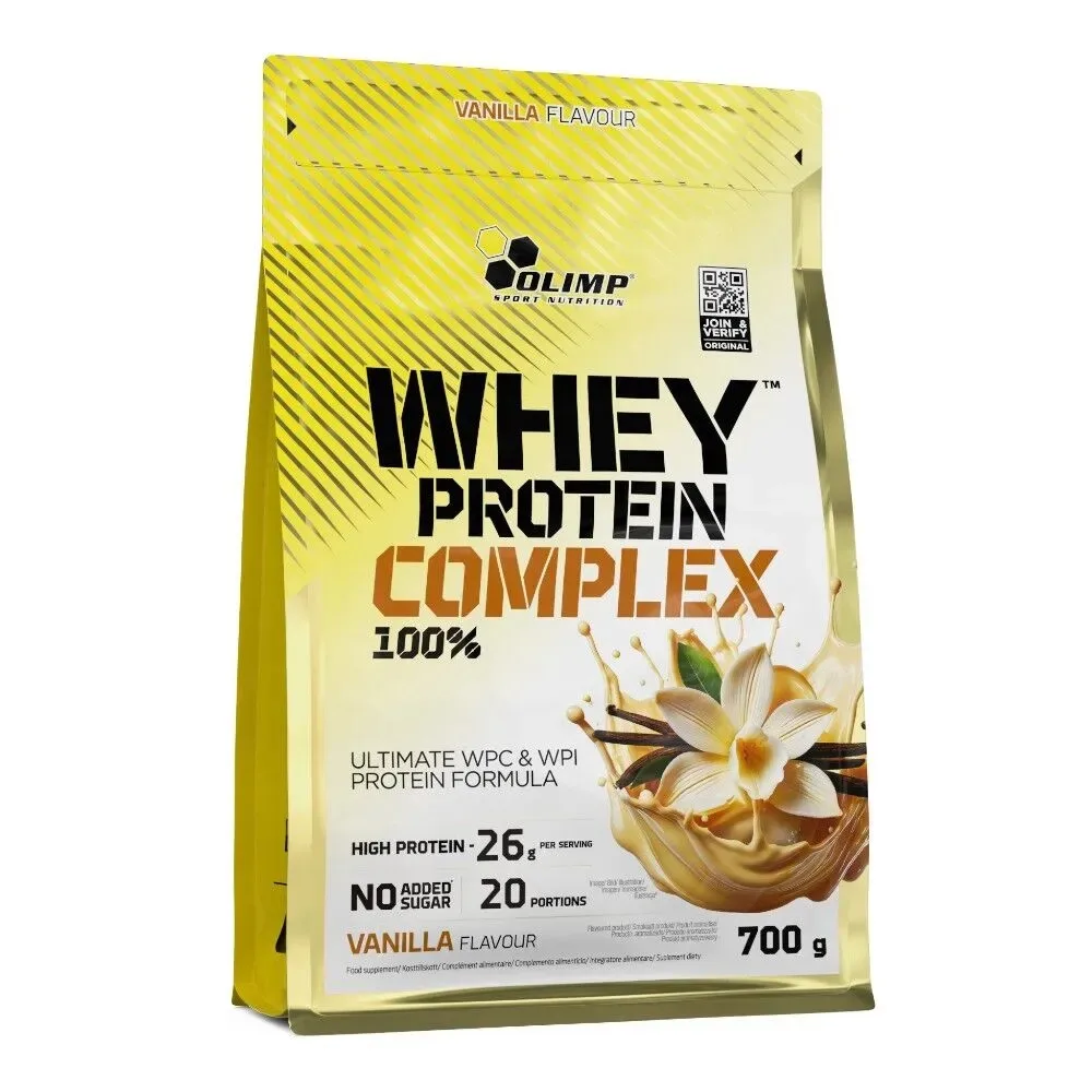 Протеин сывороточный Olimp Sport Nutrition Whey Protein Complex 100% порошок, вкус ванили, концентрат и изолят, 700 г