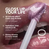 Блеск для губ KIKO Milano 3D Hydra Lipgloss смягчающий нюдовый, эффект объёма 3D, оттенок 19 Cream Cashmere, 6.5 мл — фото 5