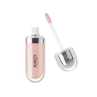 Блеск для губ KIKO Milano 3D Hydra Lipgloss смягчающий розово-леденцовый, увлажняющий финиш, оттенок 06 Candy Rose, 6.5 мл
