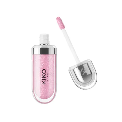 Блеск для губ KIKO Milano 3D Hydra Lipgloss смягчающий розовый перламутровый, эффект объёма 3D, оттенок 05 Pearly Pink, 6.5 мл