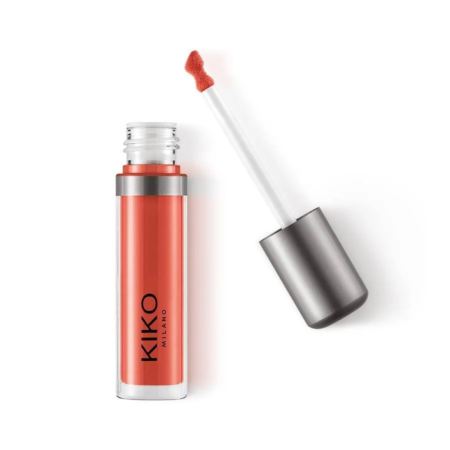Помада для губ жидкая матовая KIKO Milano Lasting Matte Veil Liquid Lip Colour 10 Magnetic Coral коралловый, плотный пигмент, 4 мл
