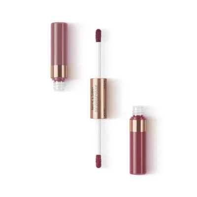 Помада для губ жидкая KIKO Milano Matte & Shiny Duo Liquid Lip Colour 06 At Your Choosing два финиша в одном флаконе, 7 мл