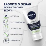Крем для лица мужской NIVEA Men Sensitive успокаивающий увлажняющий, для чувствительной кожи, без отдушек, 75 мл — фото 2