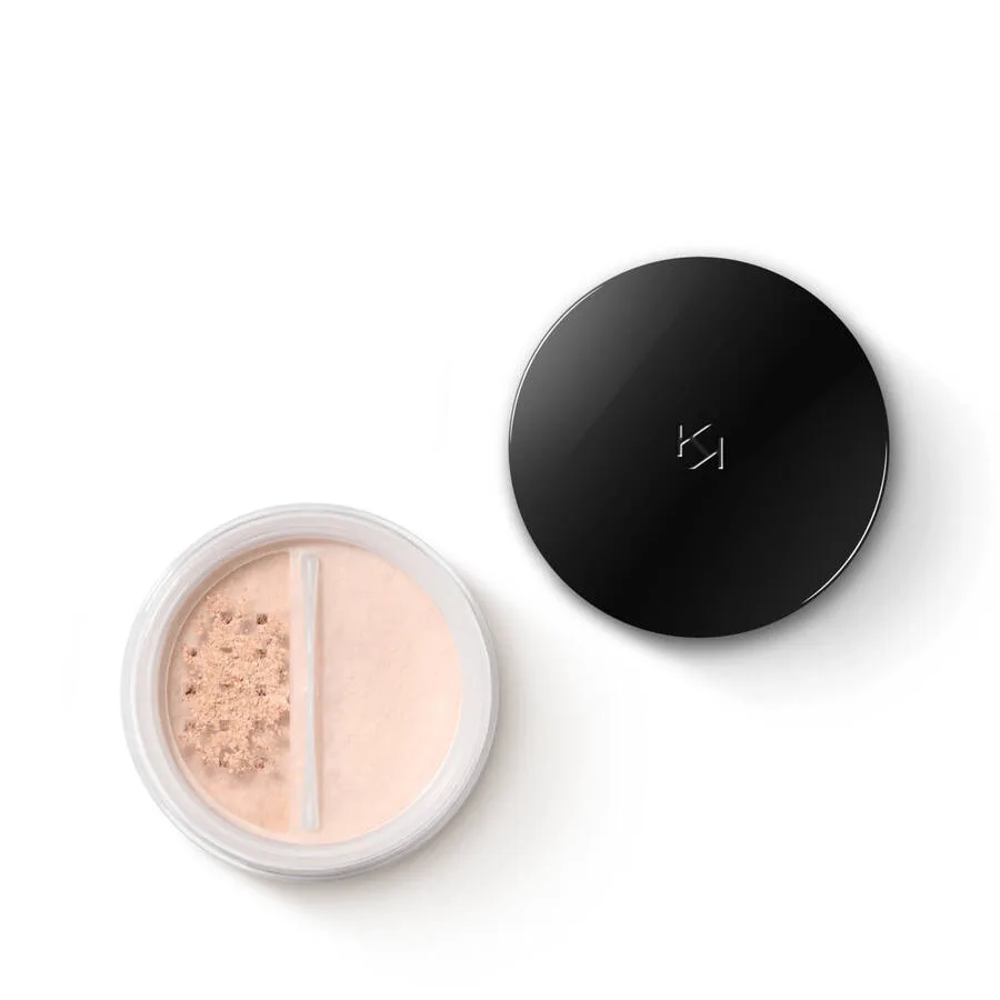 Пудра для лица KIKO Milano Unlimited Long Lasting Matte Loose Powder 01 Peach Rose рассыпчатая матирующая, светлый оттенок, 9 г