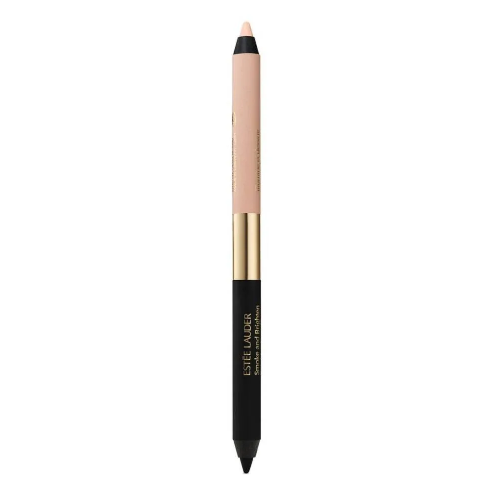 Карандаш для глаз Estee Lauder Smoke And Brighten Kajal Eyeliner Duo Noir/Cream кремовый чёрный со светлым, для водной линии, 0,5 г