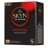 Презервативы Unimil Skyn Intense Feel нелатексные из полиизопрена, с точечной текстурой и смазкой, ширина 53 мм, 36 шт — фото 1