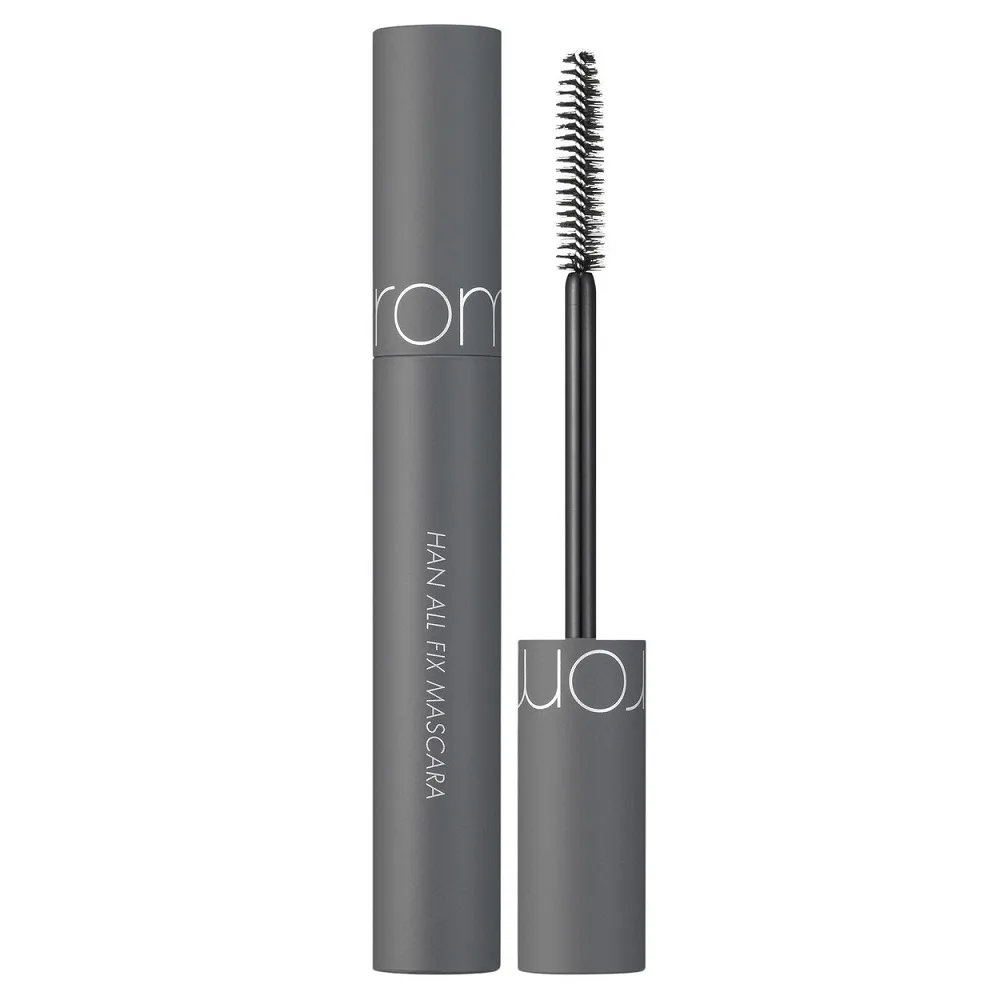 Тушь для ресниц rom&nd Han All Fix Mascara V01 Volume Black объёмная, водостойкая, плоская щёточка, 7 г