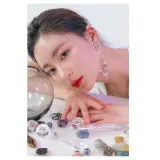 Блеск для губ Romand Glasting Water Gloss прозрачный, эффект объёма, без липкости, оттенок 00 Meteor Track, 4.3 г — фото 5