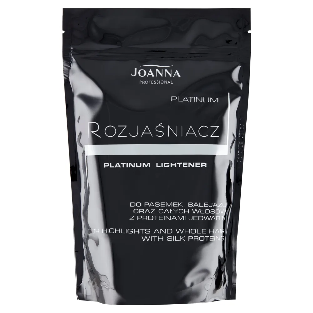Пудра осветляющая для волос Joanna Professional Platinum Lightener с протеинами шёлка, непылящая, 450 г