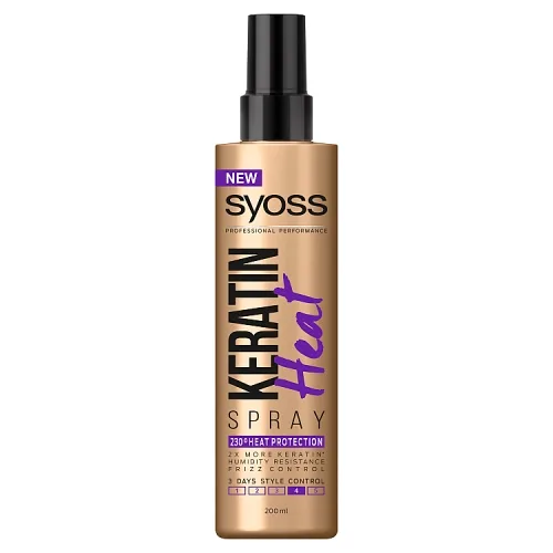 Спрей термозащитный Syoss Keratin Heat Spray с кератином защита до 230 C 200 мл