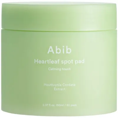 Патчи для лица Abib Heartleaf Spot Pad Calming Touch успокаивающие, для чувствительной кожи с покраснениями, 80 шт