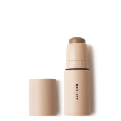 Бронзер для лица Inglot кремовый в стике Medium Brown 111 средний коричневый, водостойкий, 6,2 г