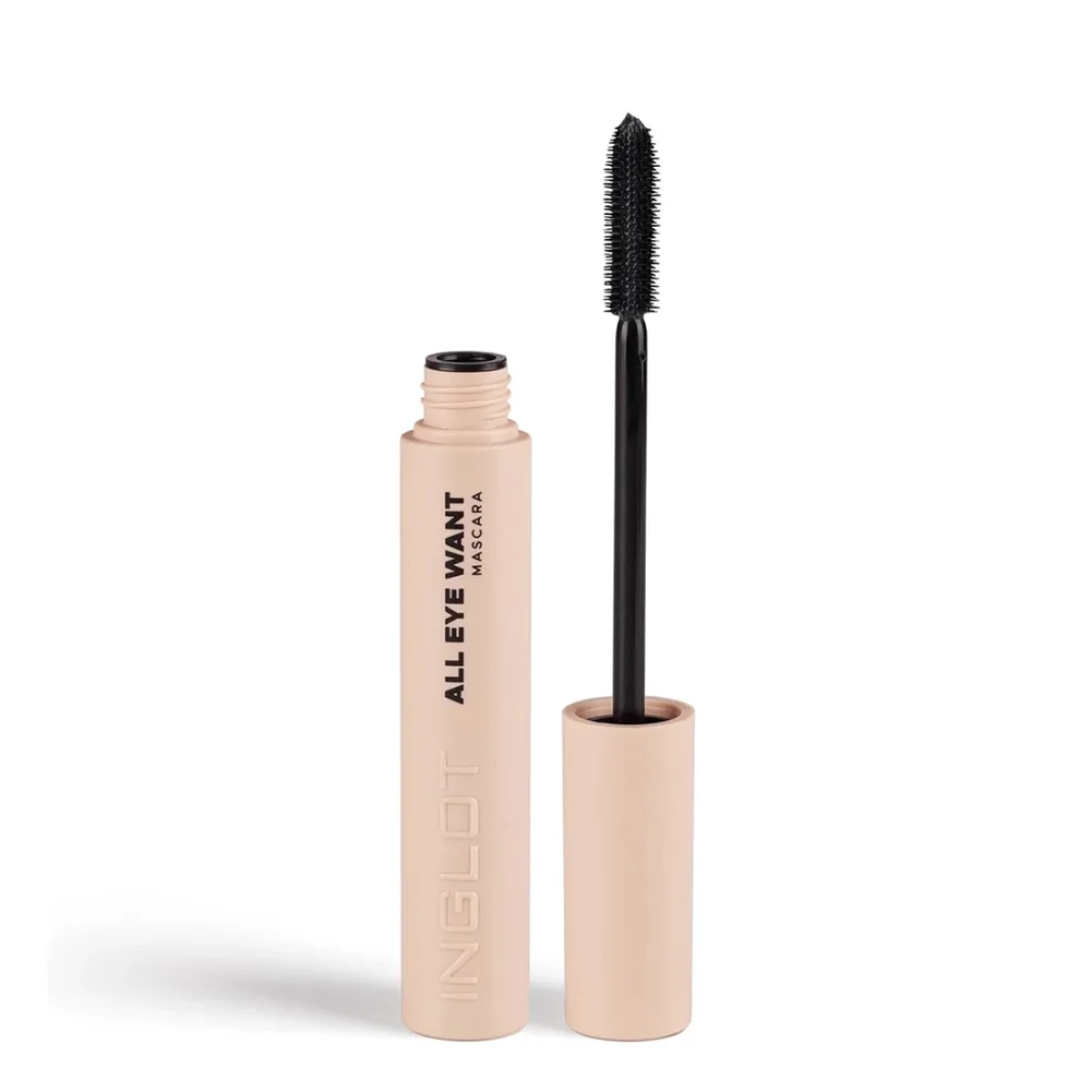 Тушь для ресниц Inglot All Eye Want чёрная удлиняющая разделяющая, 8,5 мл