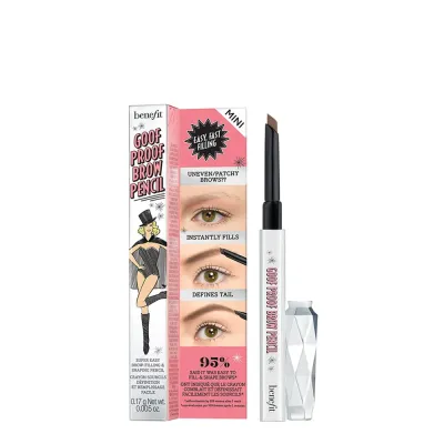 Карандаш для бровей Benefit Goof Proof Mini кремовый со скошенным грифелем 3 Warm Light Brown, 0,17 г