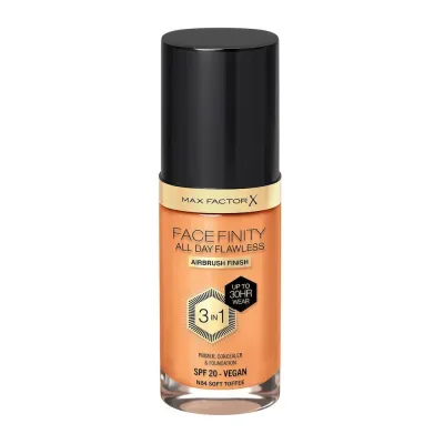 Тональный крем Max Factor Facefinity All Day Flawless 3 в 1 стойкий матовый, оттенок N84 Soft Toffee, 30 мл