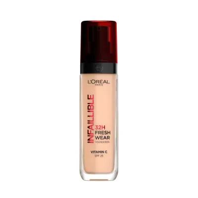 Тональный крем L'Oreal Paris Infallible 32H Fresh Wear стойкий сияющий, SPF25, оттенок 110 Rose Vanilla, 30 мл