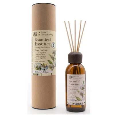 Диффузор ароматический с палочками La Casa de Los Aromas Botanical Essence Свежий хлопок, ротанговые палочки, 140 мл