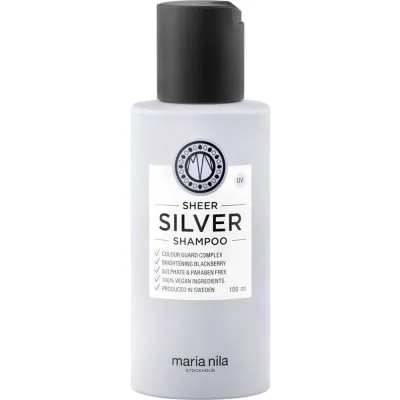 Шампунь для волос Maria Nila Sheer Silver для осветлённых и седых волос, 100 мл