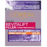 Крем для лица L'Oreal Paris Revitalift Filler HA SPF50 дневной, с гиалуроновой кислотой, 50 мл — фото 1