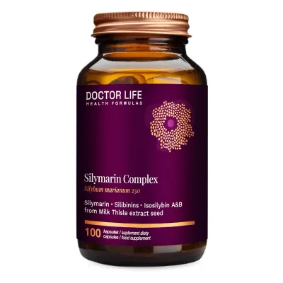 Биологически активная добавка Doctor Life Silymarin Complex экстракт расторопши 250 мг, концентрат 30:1, 100 капсул