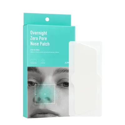Патчи для носа Jumiso Overnight Zero Pore Nose Patch гидроколлоидные, очищающие поры, от чёрных точек, ночные, 10 шт