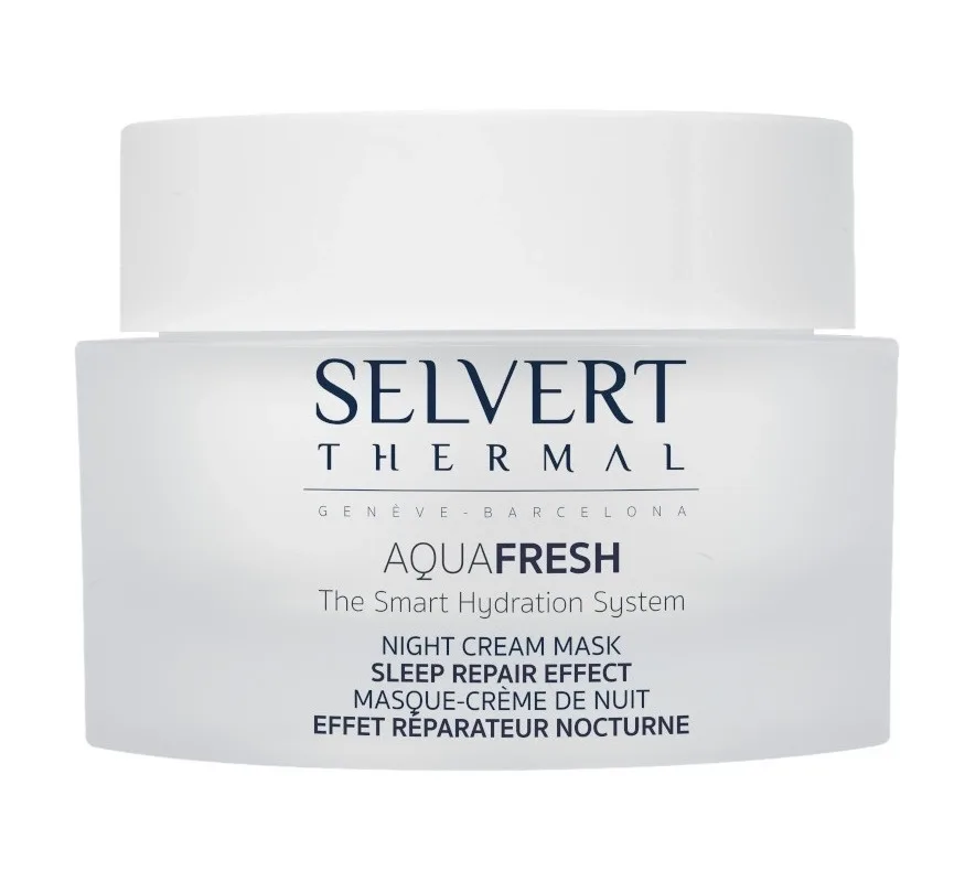 Восстанавливающая ночная маска-крем для лица Selvert Thermal Night Cream Mask, 50 мл