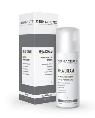Крем для лица против пигментации осветляющий профессиональный Dermaceutic Mela Cream, 30 мл