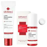 Набор: восстанавливающая сыворотка 30 мл + восстанавливающий крем Cell Fusion C Laser Rejuvenation, 50 мл — фото 1