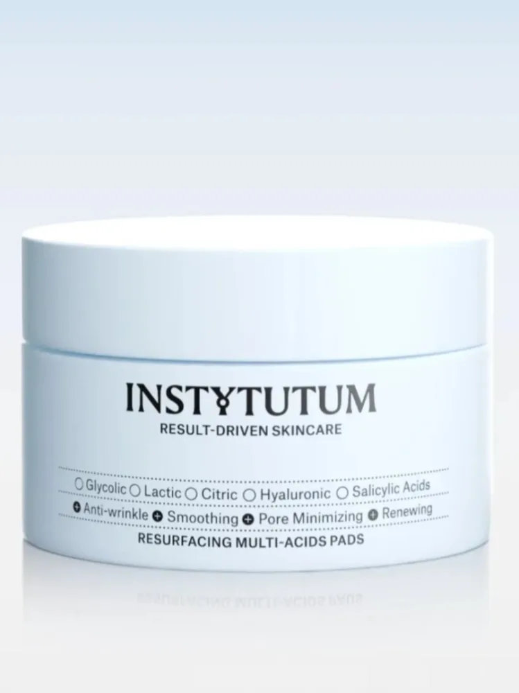Обновляющие пэды с кислотами для лица Instytutum, 60 шт
