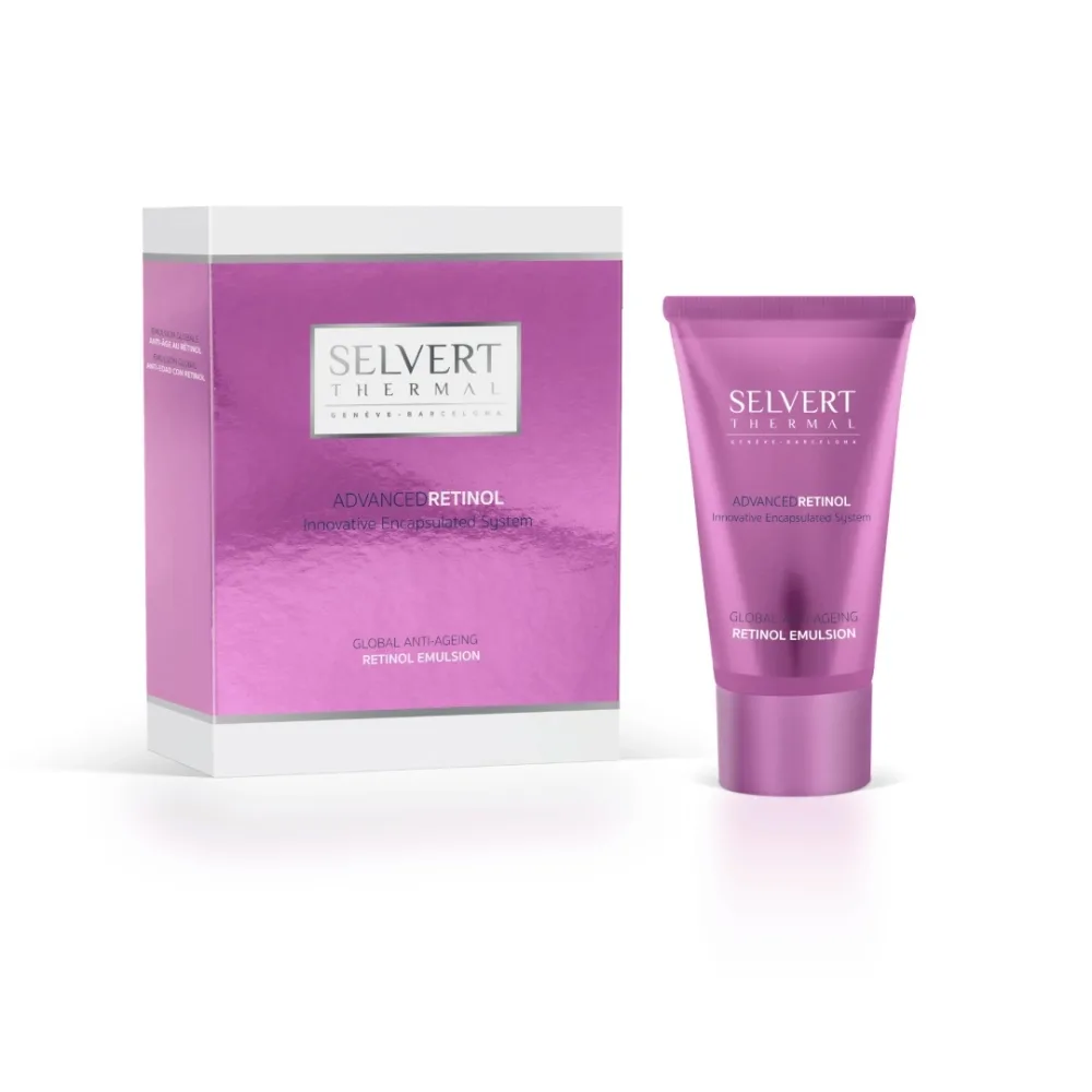Крем-эмульсия для лица антивозрастной с ретинолом Selvert Thermal Global Antiaging Retinol Emulsion SPF 15, 50 мл