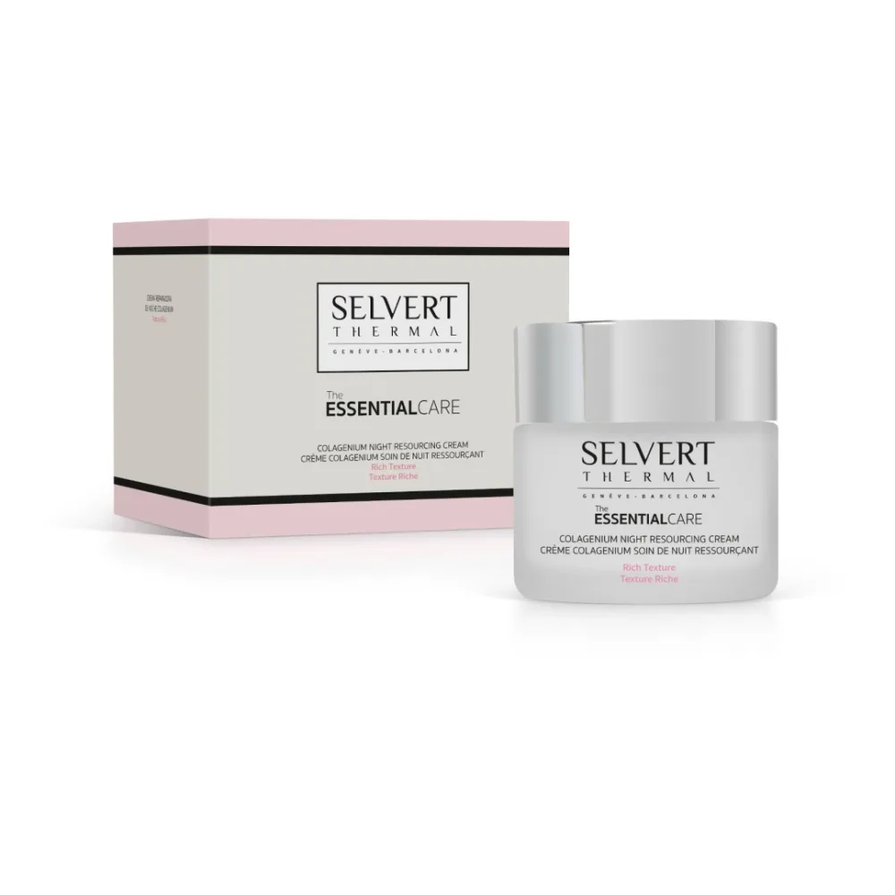 Крем для лица ночной питательный с коллагеном Selvert Thermal Colagenium Night Resourcing Cream, 50 мл