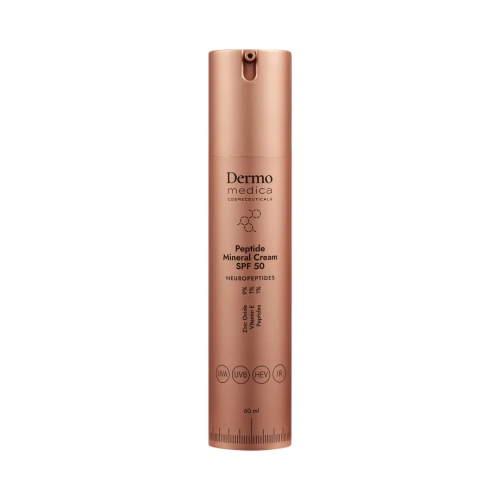 Крем для лица солнцезащитный минеральный с пептидами SPF50 Dermomedica Cosmeceuticals Dermomedica Peptide Mineral Cream, 60 мл