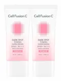 Крем солнцезащитный выравнивающий тон против пигментации Cell Fusion C Dark Spot Toning Sunscreen SPF50+, 2 x 35 мл — фото 1