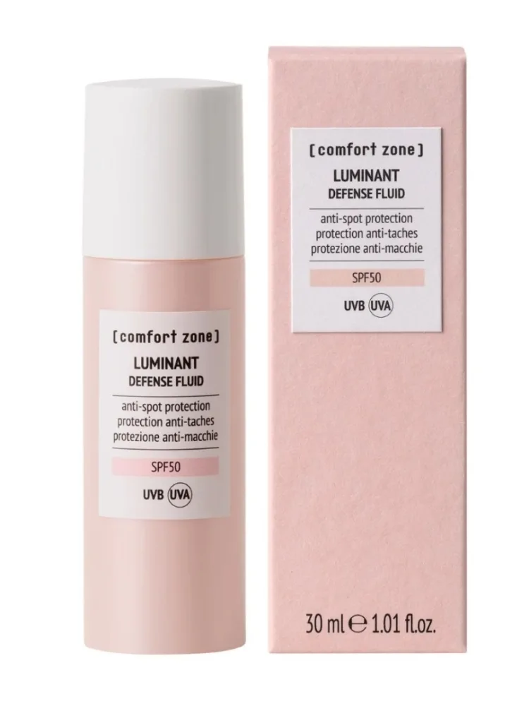 Крем-флюид для лица защитный осветляющий Comfort Zone Luminat Defense Fluid SPF 50, 30 мл